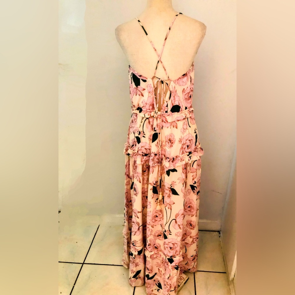 Lost + Wander Hawaiian Rose Tiered Maxi Sun Dress - Picture 4 of 16